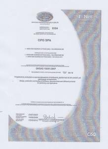 OHSAS18001-2007محصولات چیفو ایتالیا