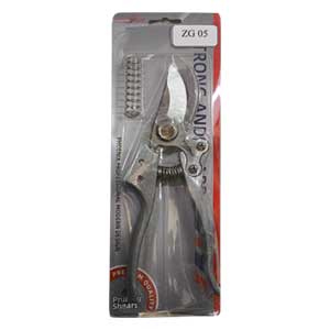 قيچي باغباني دسته آلومينيومي نقره اي فونيکس با فنر یدک 